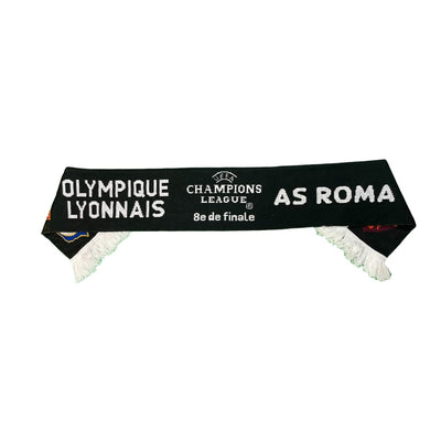 Echarpe de football vintage AS Roma - Olympique Lyonnais Champions League - Champions League - Olympique Lyonnais