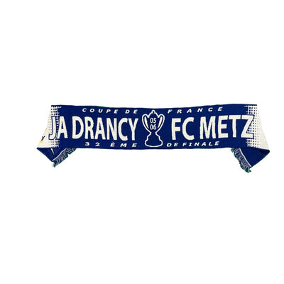 Echarpe de football vintage Coupe de France JA Drancy - FC Metz saison 2005 - 2006 - Coupe de France - FC Metz