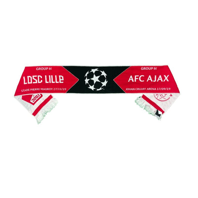 Echarpe de football vintage LOSC-Ajax saison 2019-2020 - Champions League - LOSC