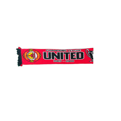 Echarpe de football vintage Manchester United - Olympique Lyonnais saison 2007-2008 - Produit supporter - Champions League