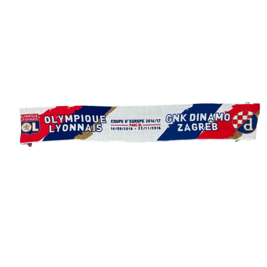 Echarpe de football vintage Olympique Lyonnais Zagreb saison 2016-2017 - Officiel - Olympique Lyonnais
