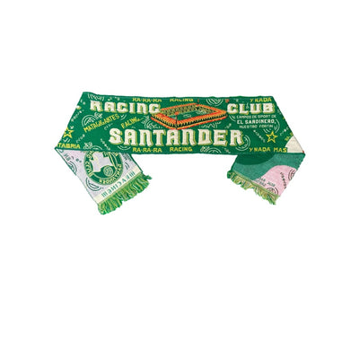 Echarpe de football vintage Racing Club Santander - Officiel - Racing club Santander