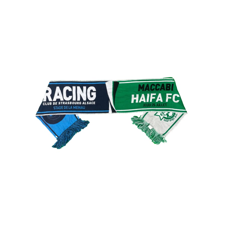 Echarpe de football vintage Racing club Strasbourg alsace - Officiel RC