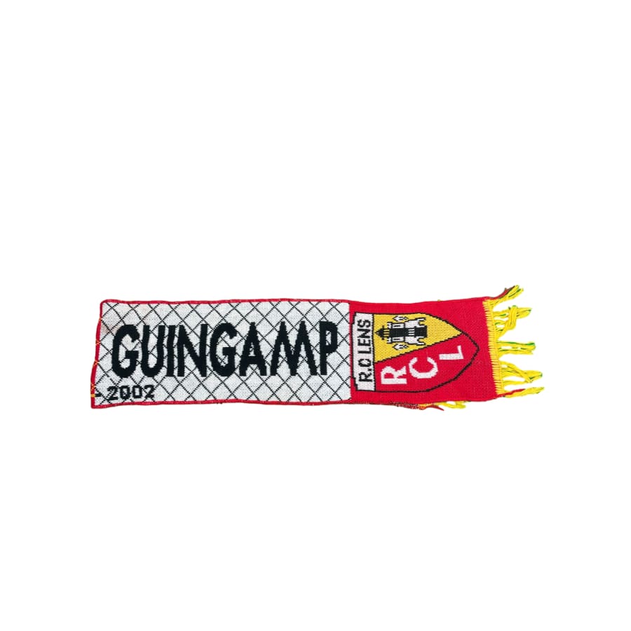 Echarpe de football vintage RC Lens - Guingamp saison 2001-2002 - Produit supporter - RC Lens