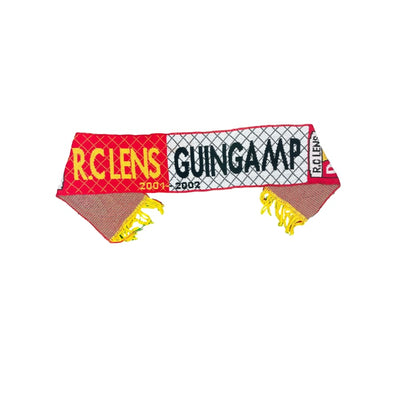 Echarpe de football vintage RC Lens - Guingamp saison 2001-2002 - Produit supporter - RC Lens