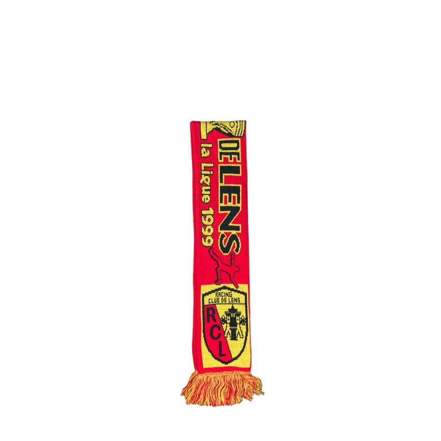 Echarpe de football vintage RC Lens saison 1998-1999 - Coupe la ligue