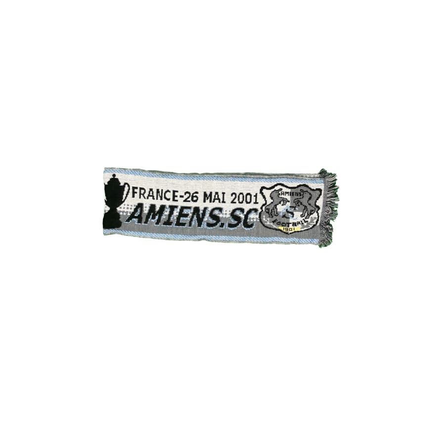 Echarpe de football vintage Strasbourg-Amiens SC Coupe de France saison 2000-2001 - Coupe de France - Amiens
