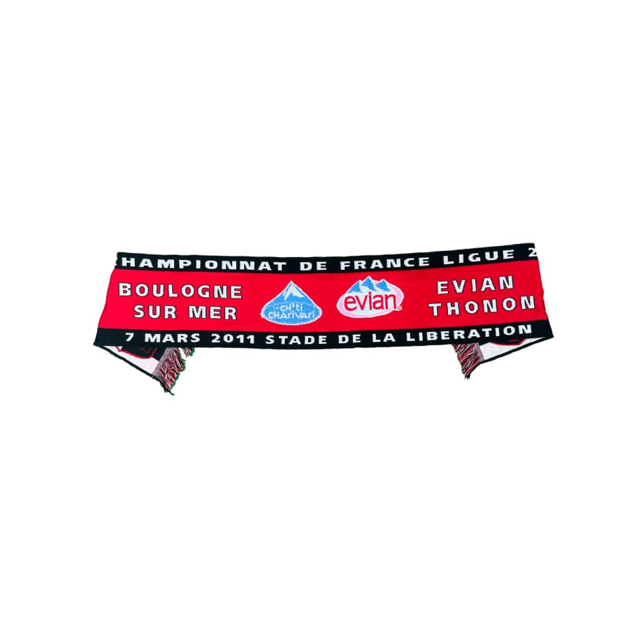 Echarpe de football vintage US Boilogne Evian Thonon saison 2010-2011 - Officiel - Boulogne