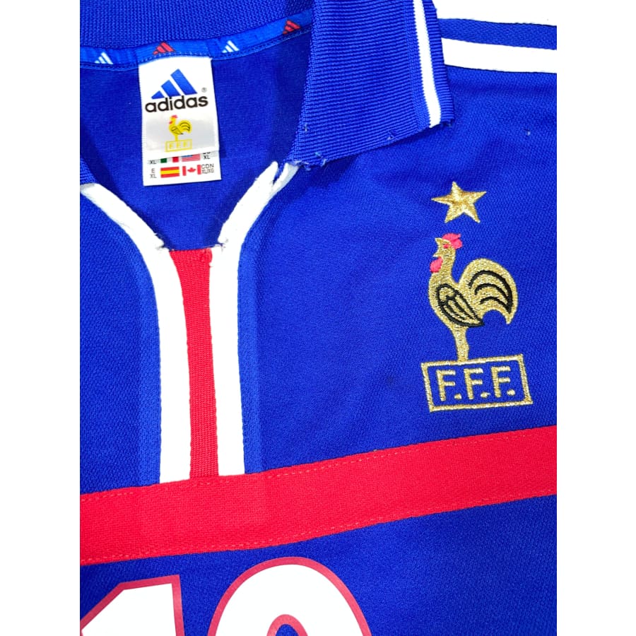 Maillot collector domicile Equipe de France #10 Zidane saison 2000-2001 - Adidas - Equipe de France