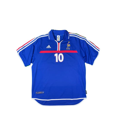 Maillot collector domicile Equipe de France #10 Zidane saison 2000-2001 - Adidas - Equipe de France