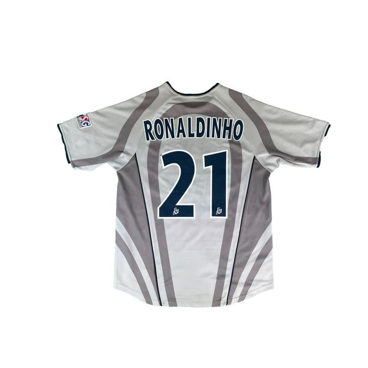 Camisa PSG Retrô Home RONALDINHO 21 - 01/02 - Azul e Vermelho | FUTCAMISA Camisa PSG Retrô Home RONALDINHO 21 - 01/02 - Azul e Vermelho | FUTCAMISA