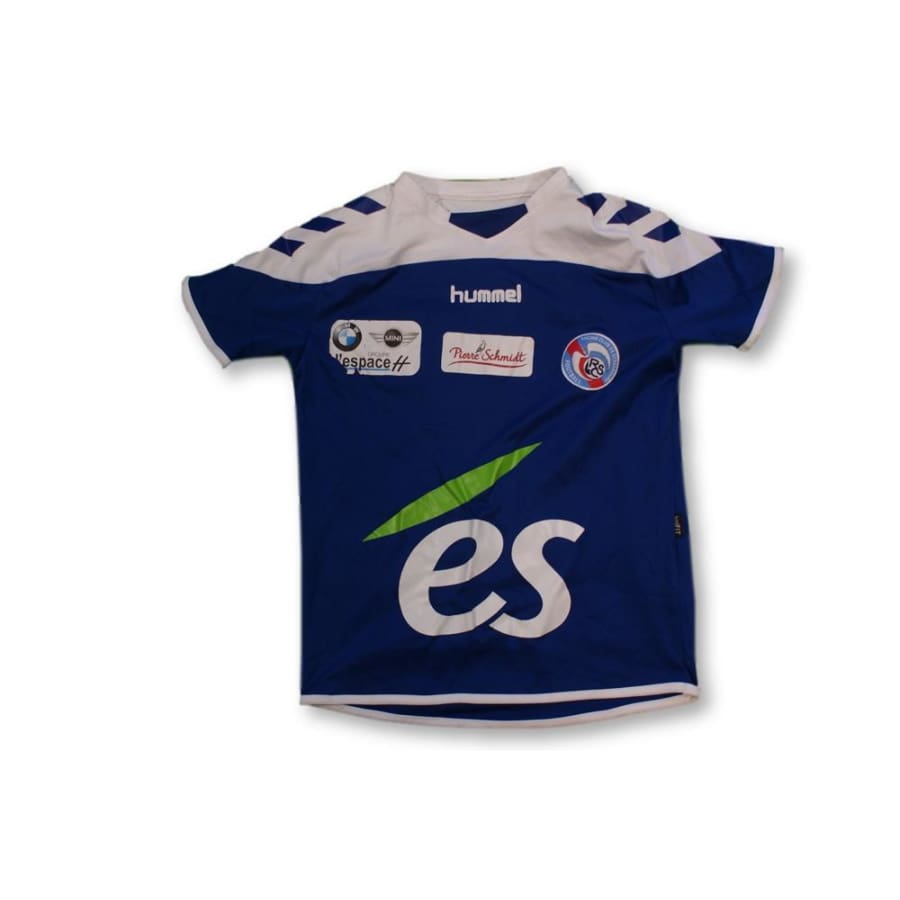 Maillot de football rétro domicile enfant RC Strasbourg Alsace MATTEO 2011-2012 - Hummel - RC Strasbourg Alsace