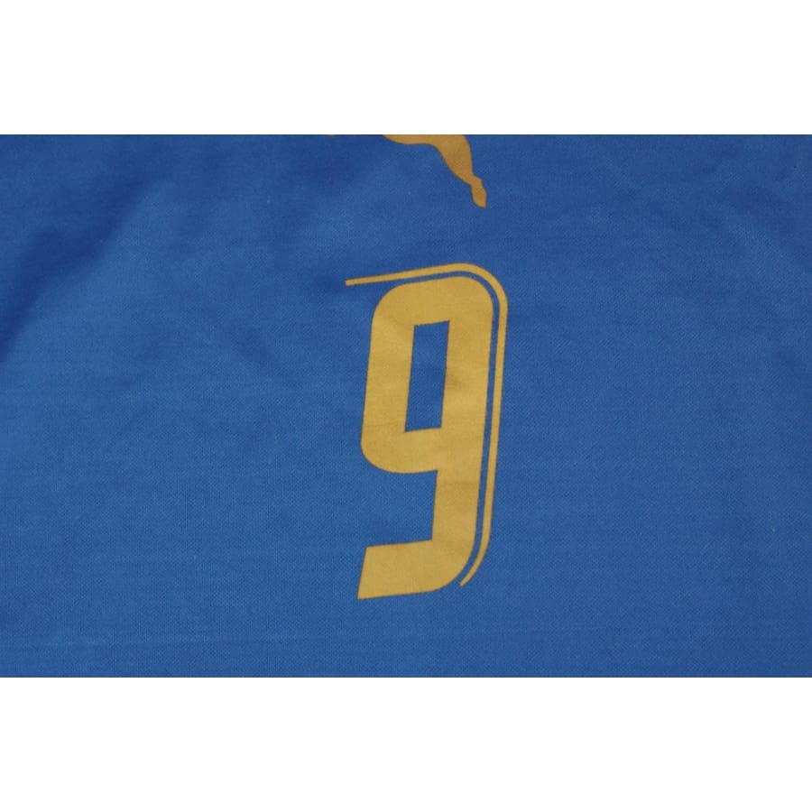 Maillot de football vintage domicile équipe d’Italie N°9 TONI 2006-2007 - Puma - Italie