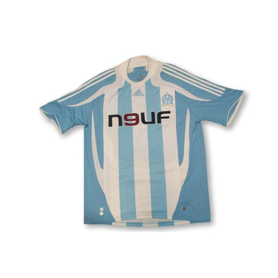 Maillot de football vintage extérieur Olympique de Marseille dédicacé N°22 NASRI 2007-2008 - Adidas - Olympique de Marseille
