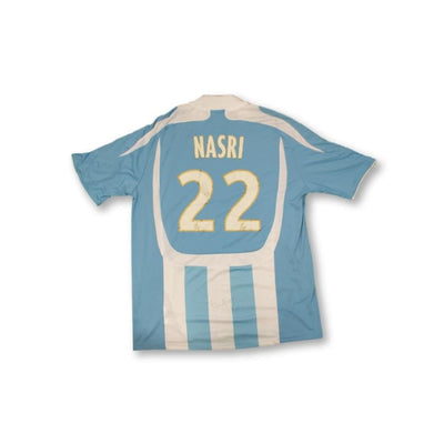 Maillot de football vintage extérieur Olympique de Marseille dédicacé N°22 NASRI 2007-2008 - Adidas - Olympique de Marseille