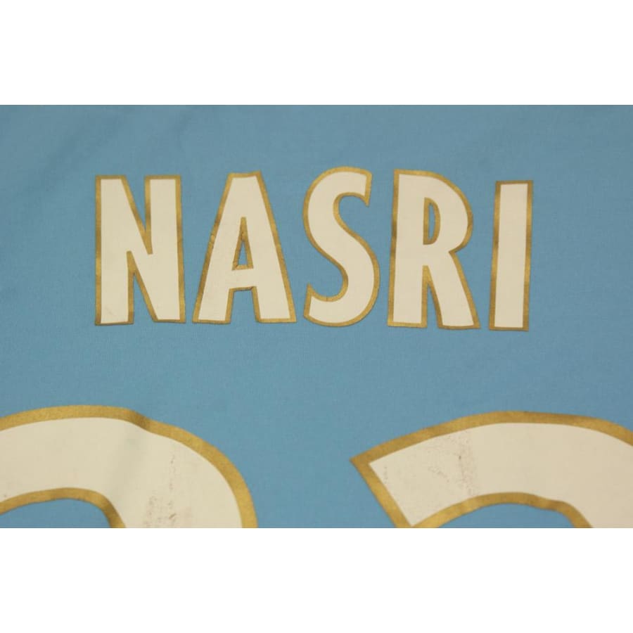 Maillot de football vintage extérieur Olympique de Marseille dédicacé N°22 NASRI 2007-2008 - Adidas - Olympique de Marseille