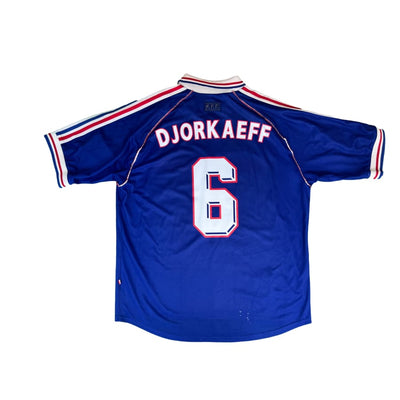 Maillot domicile collector Equipe de France #6 Djorkaeff saison 1998-1999 - Adidas - Equipe de France