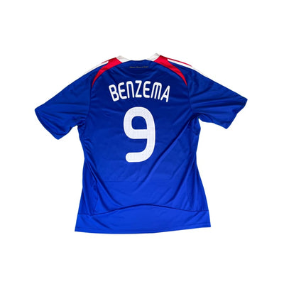 Maillot domicile vintage équipe de France #9 Benzema saison 2008-2009 - Adidas - Equipe de France