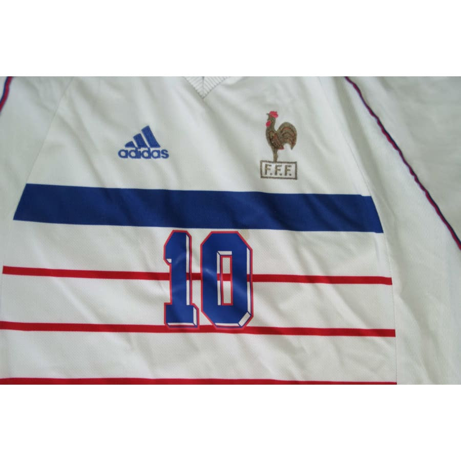 Maillot Equipe de France vintage extérieur #10 Zidane 1997-1998 - Adidas - Equipe de France