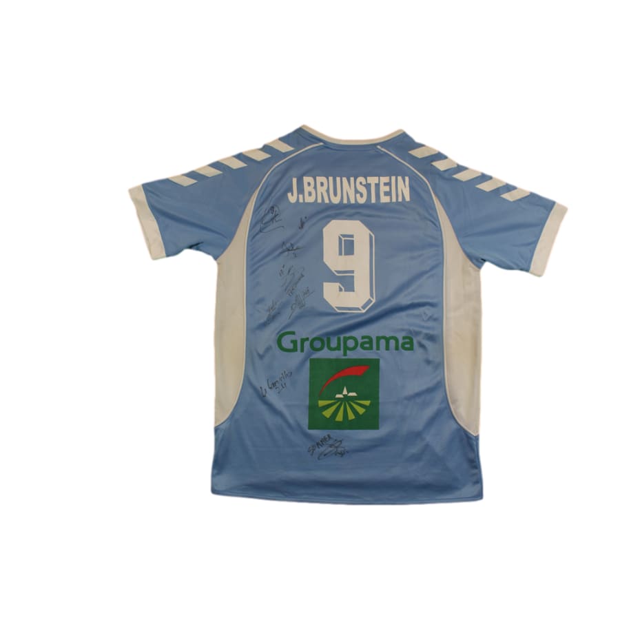 Maillot foot rétro RC Strasbourg domicile N°9 BRUNSTEIN dédicacé années 2000 - Hummel - RC Strasbourg Alsace