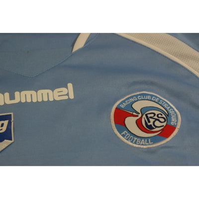 Maillot foot rétro RC Strasbourg domicile N°9 BRUNSTEIN dédicacé années 2000 - Hummel - RC Strasbourg Alsace