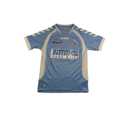 Maillot foot rétro RC Strasbourg domicile N°9 BRUNSTEIN dédicacé années 2000 - Hummel - RC Strasbourg Alsace