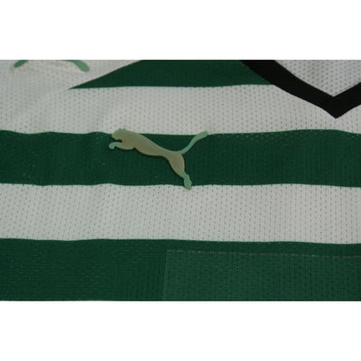 Maillot foot vintage Sporting Portugal domicile N°10 BURGLIN années 2000 - Puma - Sporting Clube de Portugal