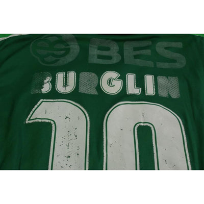 Maillot foot vintage Sporting Portugal domicile N°10 BURGLIN années 2000 - Puma - Sporting Clube de Portugal