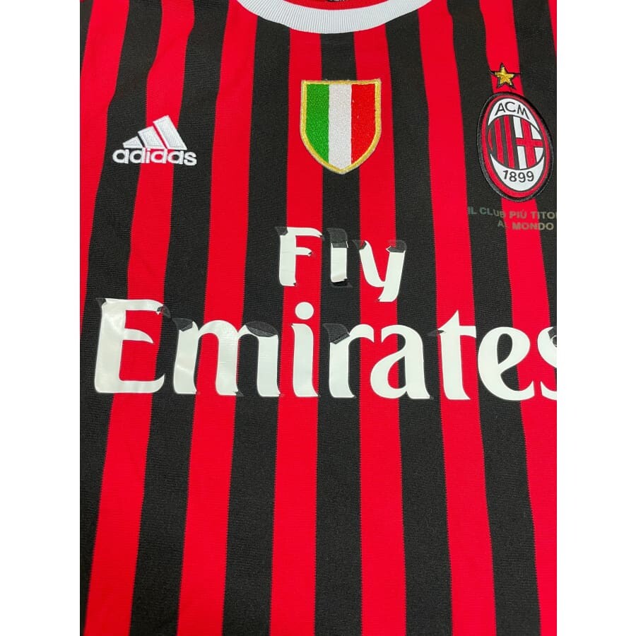 Maillot football vintage AC Milan domicile #5 Mexes saison 2011-2012 - Adidas - Milan AC