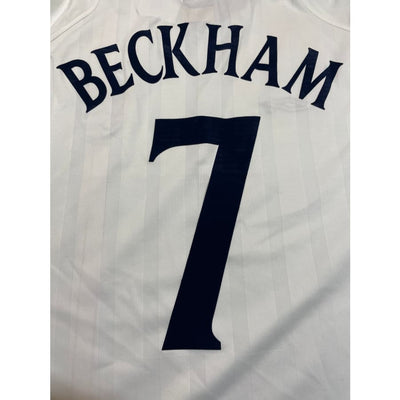 Maillot football vintage Angleterre #7 Beckham saison 2002-2003 - Umbro - Angleterre