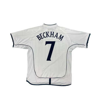 Maillot football vintage Angleterre #7 Beckham saison 2002-2003 - Umbro - Angleterre