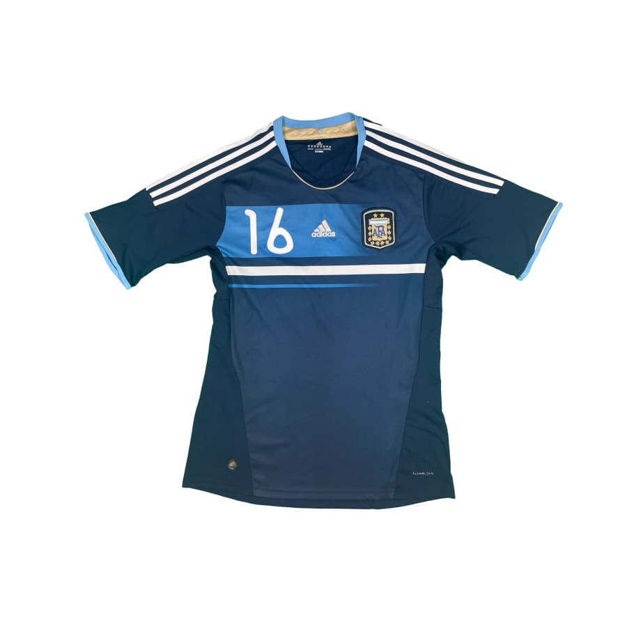 Maillot football vintage Argentine #16 Aguero extérieur saison - Adidas - Argentine