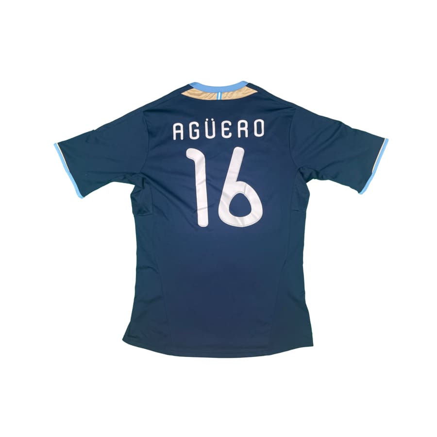 Maillot football vintage Argentine #16 Aguero extérieur saison - Adidas - Argentine