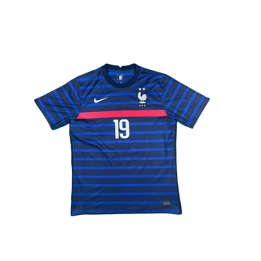 Maillot football vintage domicile #19 Benzema Equipe de France saison 2020-2021 - Nike - Equipe de France