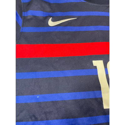 Maillot football vintage domicile #19 Benzema Equipe de France saison 2020-2021 - Nike - Equipe de France