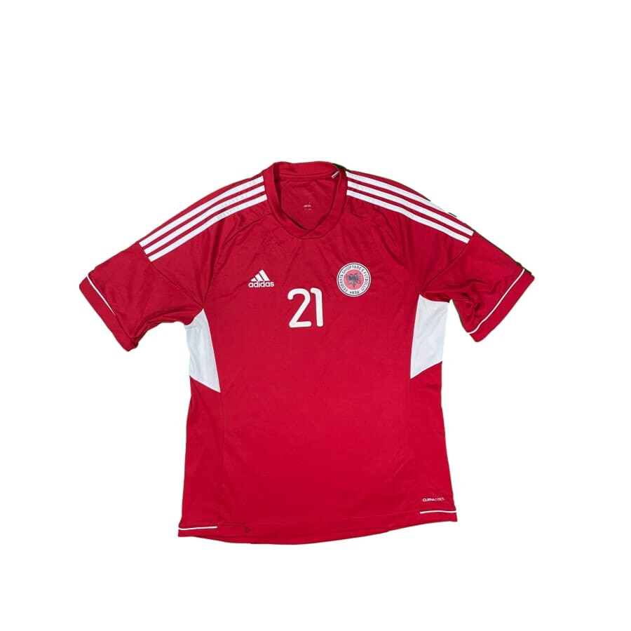 Maillot football vintage domicile #21 Albanie saison 2012-2013 - Adidas - Albanie