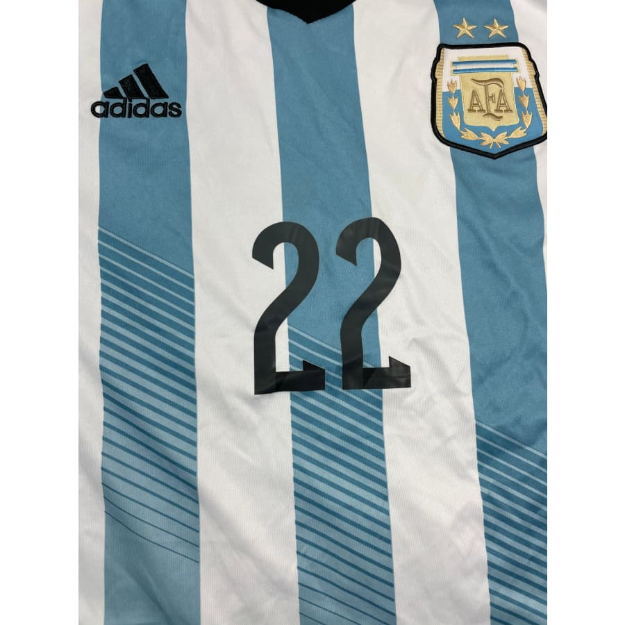Maillot football vintage domicile Argentine #22 Lavezzi saison 2013-2014 - Adidas - Argentine