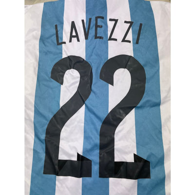 Maillot football vintage domicile Argentine #22 Lavezzi saison 2013-2014 - Adidas - Argentine