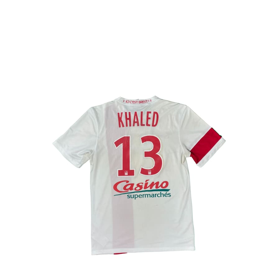 Maillot football vintage domicile Brest #13 Khaled saison 2014-2015 - Nike Stade Brestois