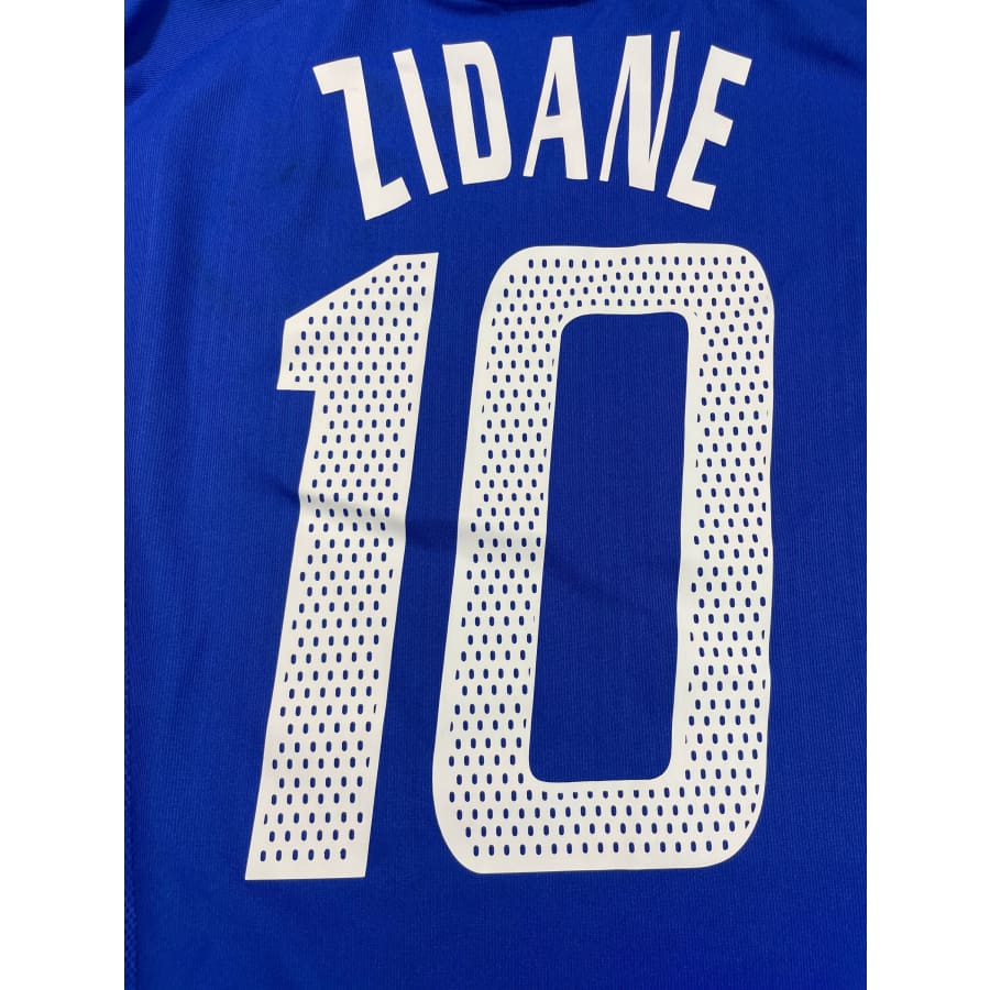 Maillot football vintage domicile Equipe de France #10 Zidane saison 2002-2003 - Adidas - Equipe de France