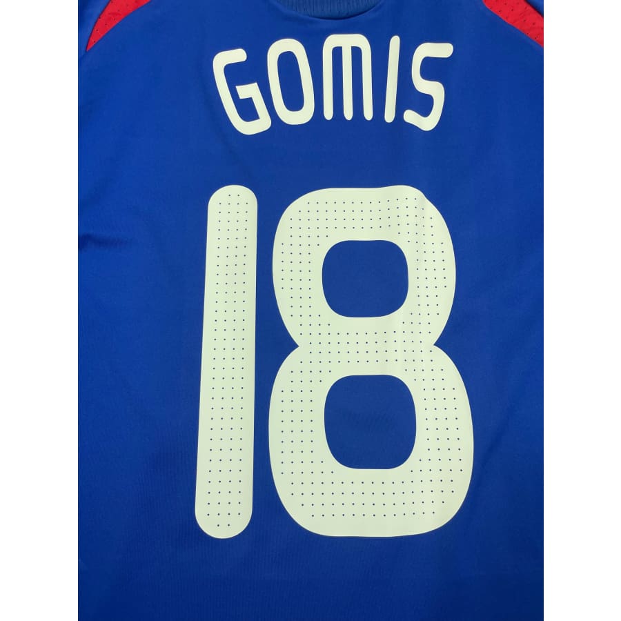 Maillot football vintage domicile Equipe de France #18 Gomis saison 2008-2009 - Adidas - Equipe de France