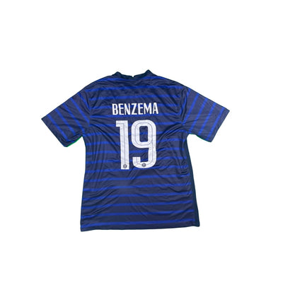 Maillot football vintage domicile Equipe de France #19 Benzema saison 2020-2021 - Nike - Equipe de France