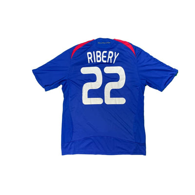 Maillot football vintage domicile Equipe de France #22 Ribery saison 2008-2009 - Adidas - Equipe de France