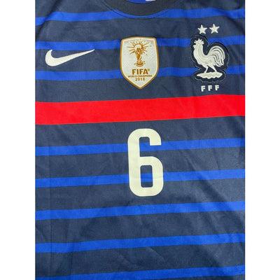 Maillot football vintage domicile Equipe de France #6 Pogba saison 2020 - 2021 - Nike - Equipe de France