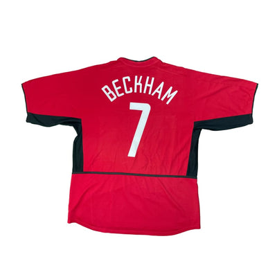 Maillot football vintage domicile Manchester United #7 Beckham saison 2002-2003 - Nike - Manchester United