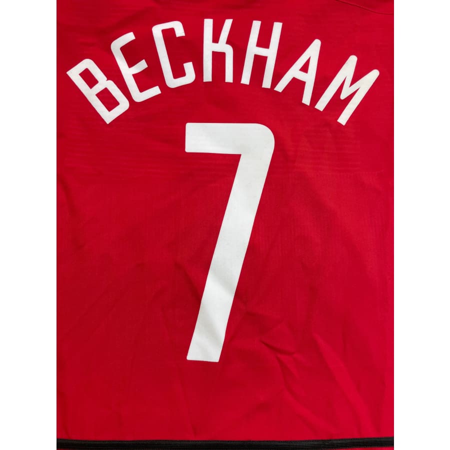 Maillot football vintage domicile Manchester United #7 Beckham saison 2002-2003 - Nike - Manchester United