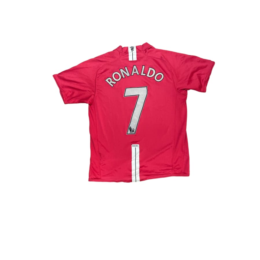 Maillot football vintage domicile Manchester United #7 Ronaldo saison 2007-2008 - Nike - Manchester United