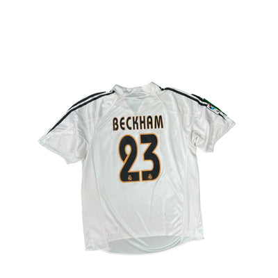 Maillot football vintage domicile Real Madrid #23 Beckham saison 2004-2005 - Adidas