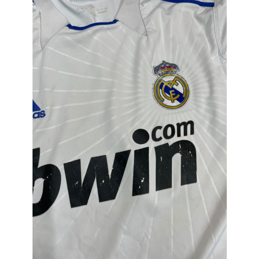 Maillot football vintage domicile Real Madrid #4 Ramos saison 2010-2011 - Adidas