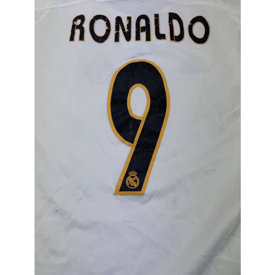Maillot football vintage domicile Real Madrid #9 Ronaldo saison 2003-2004 - Adidas - Real Madrid
